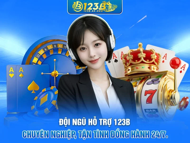 Đội ngũ hỗ trợ 123B chuyên nghiệp, tận tình đồng hành 24/7.