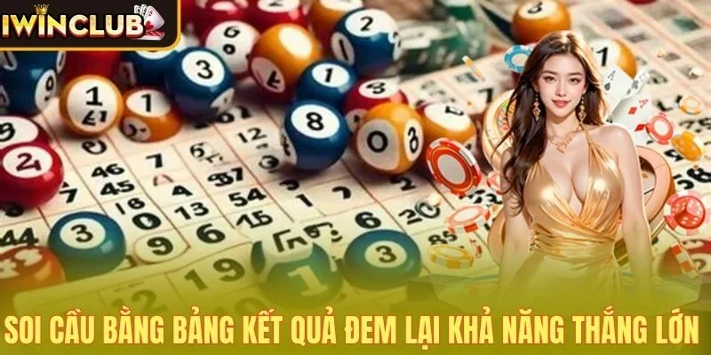 Soi cầu bằng bảng kết quả đem lại khả năng thắng lớn 